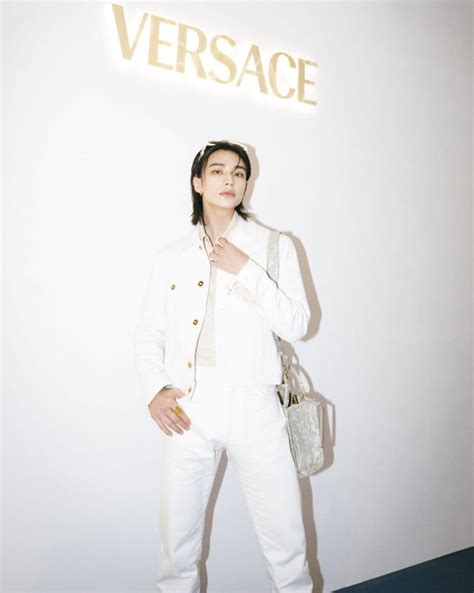 ambassadors of versace|hyunjin versace ad.